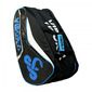 Saco Para Raquete De Padel Vibor-a Mamba - Azul - Paletero vibor-a mamba multicolor azul- Complementos padel/tenis Un compartimento lateral con tecnología Thermo con capacidad para 2 palas. Un compartimento lateral con capacidad para 2 palas o cualquier otro material. Bolsillo central muy amplio. Compartimento ventilado para zapatillas o ropa usada. Dimensiones: 66 x 36 x 40 