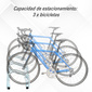 Estacionamento Bici Homcom Aa0-023v01sr - Prata Estacionamento Bici Homcom Aa0-023v01sr - Prata