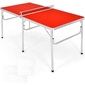Mesa Ping Pong Plegable Tenis De Mesa Con Red Costway - Rojo 