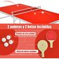 Mesa Ping Pong Plegable Tenis De Mesa Con Red Costway - Rojo 