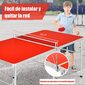 Mesa Ping Pong Plegable Tenis De Mesa Con Red Costway - Rojo Mesa Ping Pong Plegable Tenis De Mesa Con Red Costway - Rojo