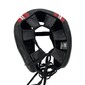 Casco De Boxeo Con Barra Nkl Code - Negro/Rojo - Piel De Bufalo Casco De Boxeo Con Barra Nkl Code - Negro/Rojo - Piel De Bufalo