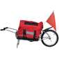 Remolque Para Bicicletas Vidaxl Con Bolso - Rojo Remolque Para Bicicletas Vidaxl Con Bolso - Rojo