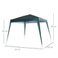 Carpa Cenador Plegable Para Camping Outsunny Carpa Cenador Plegable Para Camping Outsunny