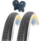 2 Cubiertas Para Bicicleta De Varillas 700x35b (etrto: 40-635 28 X 1 1/2) + 2 Cámaras Cbb Shop - Negro/Amarillo 2 Cubiertas Para Bicicleta De Varillas 700x35b (etrto: 40-635 28 X 1 1/2) + 2 Cámaras Cbb Shop - Negro/Amarillo