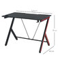Secretária Gaming Homcom 836-206 - Preto Secretária Gaming Homcom 836-206 - Preto