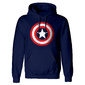 Capitán América Sudadera Con Escudo Para Adultos Unisex Captain America (Marino/rojo/blanco) - Azul Oscuro Capitán América Sudadera Con Escudo Para Adultos Unisex Captain America (Marino/rojo/blanco) - Azul Oscuro