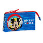 Safta Portatodo Triple De Mickey Mouse Me Time, 220x30x120mm, Azul/rojo, Talla única - Multicolor Safta Portatodo Triple De Mickey Mouse Me Time, 220x30x120mm, Azul/rojo, Talla única - Multicolor