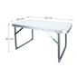 Mesa Plegable Baja 60x40x40 Cm Aktive Camping Blanca Mesa Plegable Baja 60x40x40 Cm Aktive Camping Blanca
