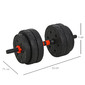 Conjunto Halteres Homcom A91-143 - Preto Conjunto Halteres Homcom A91-143 - Preto