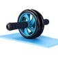 Rueda Abdominal Con Mini Esterilla Color Azul. Rueda Abdominal Con Mini Esterilla Color Azul.