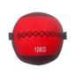 Balón Medicinal  Fitness De Pared 10 Kg - Rojo/Negro 