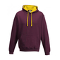 Sweat Com Capuz Awdis Modelo Varsity - Bordeaux Sweat Com Capuz Awdis Modelo Varsity - Bordeaux