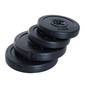 Conjunto 4 Discos De Peso Homcom B1-0012 - Preto Conjunto 4 Discos De Peso Homcom B1-0012 - Preto