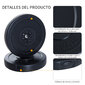 Conjunto 4 Discos De Peso Homcom B1-0012 - Preto Conjunto 4 Discos De Peso Homcom B1-0012 - Preto