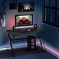 Secretária Gaming Homcom 836-446bk - Preto Secretária Gaming Homcom 836-446bk - Preto