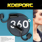 Fones De Ouvido Bluetooth 5,0 Sem Fio - Preto - Deportivo Running Fitness 