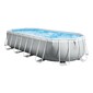 Piscina Desmontable Ovalada Intex Prism Frame 610x305x122 Cm Con Depuradora - Gris - Piscina Desmontable Piscina Desmontable Ovalada Intex Prism Frame 610x305x122 Cm Con Depuradora - Gris - Piscina Desmontable
