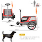 Remolque Bicicleta Perros Pawhut D00-141rd - Rojo Remolque Bicicleta Perros Pawhut D00-141rd - Rojo