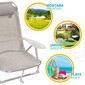 Silla Plegable Multiposición Aluminio Aktive Beach-beige Silla Plegable Multiposición Aluminio Aktive Beach-beige