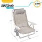 Silla Plegable Multiposición Aluminio Aktive Beach-beige Silla Plegable Multiposición Aluminio Aktive Beach-beige