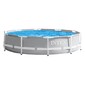 Piscina Desmontável Intex Prism Frame - Cinzento - Piscina Redonda 305x76cm Piscina Desmontável Intex Prism Frame - Cinzento - Piscina Redonda 305x76cm