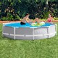 Piscina Desmontável Intex Prism Frame - Cinzento - Piscina Redonda 305x76cm Piscina Desmontável Intex Prism Frame - Cinzento - Piscina Redonda 305x76cm