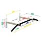 Barra Horizontal/elevação De Parede Indigo Spektr2 - Branco Barra Horizontal/elevação De Parede Indigo Spektr2 - Branco