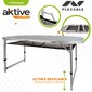 Mesa Plegable Altura Regulable Para Camping Con Malla Aktive Mesa Plegable Altura Regulable Para Camping Con Malla Aktive