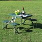 Outsunny Mesa De Camping Plegable Con 4 Asientos Outsunny Mesa De Camping Plegable Con 4 Asientos