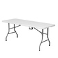 Mesa Doble Plegable De Plástico Hdpe 180x70x74 Cm Mesa Doble Plegable De Plástico Hdpe 180x70x74 Cm