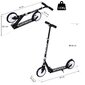 Homcom Patinete Plegable Scooter Con Manillar Altura Ajustable 86/92/98cm Patinete Para Adultos Homcom Patinete Plegable Scooter Con Manillar Altura Ajustable 86/92/98cm Patinete Para Adultos