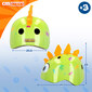 Capacete 3d De Dinossauro K3yriders - Multicor Capacete 3d De Dinossauro K3yriders - Multicor