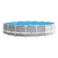 Piscina Desmontável Intex Prism Frame - Cinzento - Piscina Redonda 549x122cm Piscina Desmontável Intex Prism Frame - Cinzento - Piscina Redonda 549x122cm