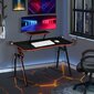 Secretária Gaming Homcom 836-517 - Preto Secretária Gaming Homcom 836-517 - Preto