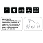 Luz Delantera Y Trasera Led`s Carga Usb Luz Delantera Y Trasera Led`s Carga Usb