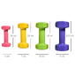 Conjunto 8 Halteres Homcom A91-142 - Multicor Conjunto 8 Halteres Homcom A91-142 - Multicor