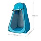 Tienda Ducha Cambiador Para Camping Con Suelo Aktive 120x120x185 Cm Azul Tienda Ducha Cambiador Para Camping Con Suelo Aktive 120x120x185 Cm Azul