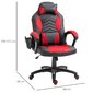 Silla Gaming Con Masaje Homcom 921-019rd Silla Gaming Con Masaje Homcom 921-019rd