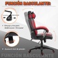 Silla Gaming Con Masaje Homcom 921-019rd Silla Gaming Con Masaje Homcom 921-019rd