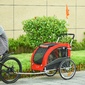 Remolque De Bicicleta Perros Pawhut D00-139 - Rojo Remolque De Bicicleta Perros Pawhut D00-139 - Rojo