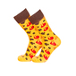 Par De Calcetines Crazy Socks Pizza - Amarillo 