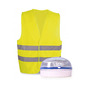 Luz Emergencia Help Flash Smart V16 Homologada Con Chaleco Apto Para Ciclismo/bicicleta - Blanco/Amarillo Luz Emergencia Help Flash Smart V16 Homologada Con Chaleco Apto Para Ciclismo/bicicleta - Blanco/Amarillo