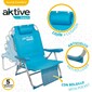 Silla Mochila Plegable Aluminio Aktive Beach 5 Posiciones Silla Mochila Plegable Aluminio Aktive Beach 5 Posiciones