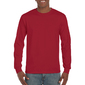 Camiseta Básica De Manga Larga Para Hombre 22 Colores Diferentes Gildan (Rojo Cardinal) - Rojo 
