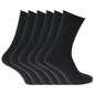 Calcetines Clásicos Acanalados 100% Algodón (Pack De 6) - Negro Calcetines Clásicos Acanalados 100% Algodón (Pack De 6) - Negro