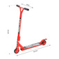 Homcom® Scooter Freestyle Scooter Patinete De Acrobacia Giratorio 360° Rojo Homcom® Scooter Freestyle Scooter Patinete De Acrobacia Giratorio 360° Rojo