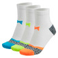 Paquete 3 Pares Calcetines Xtreme Sockswear Técnicos De Running - Blanco - Reflector Por Detrás 