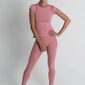 Camiseta Básica Rosa Para Yoga Bianca Caviró Sport Camiseta Básica Rosa Para Yoga Bianca Caviró Sport