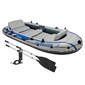 Barco Insuflável Intex Excursion 5 Com 2 Remos - 366x168x43 Cm - Cinzento/Azul Barco Insuflável Intex Excursion 5 Com 2 Remos - 366x168x43 Cm - Cinzento/Azul